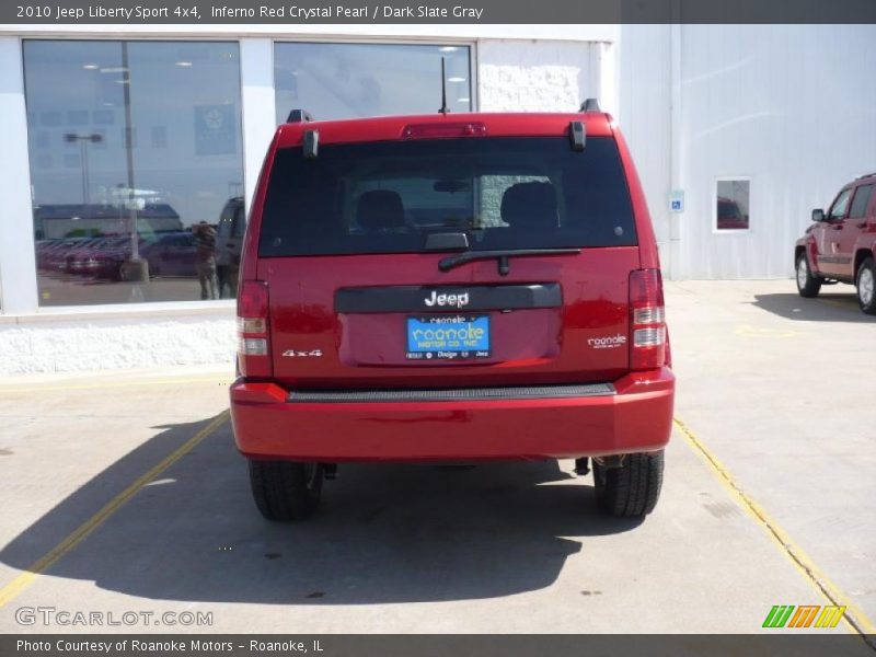 Inferno Red Crystal Pearl / Dark Slate Gray 2010 Jeep Liberty Sport 4x4