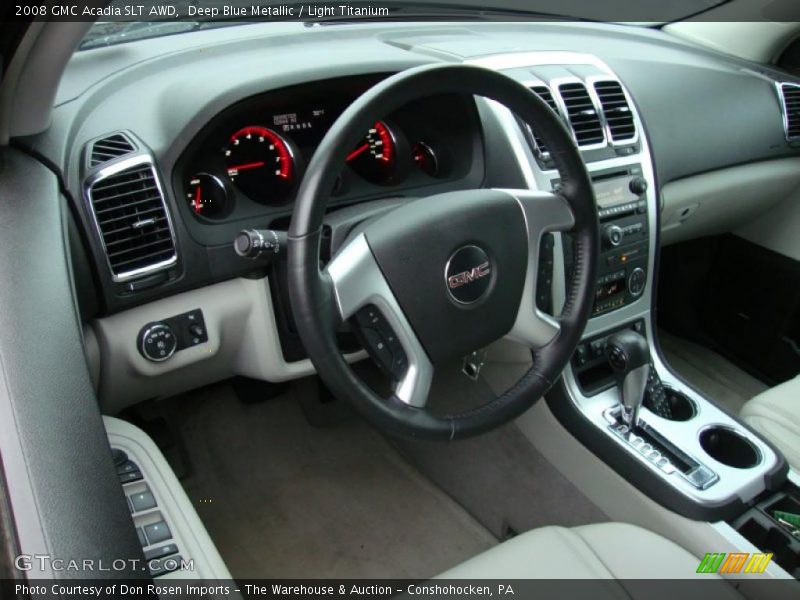 Deep Blue Metallic / Light Titanium 2008 GMC Acadia SLT AWD