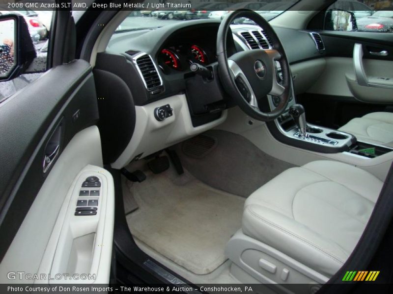 Deep Blue Metallic / Light Titanium 2008 GMC Acadia SLT AWD