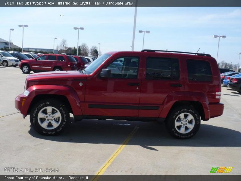 Inferno Red Crystal Pearl / Dark Slate Gray 2010 Jeep Liberty Sport 4x4