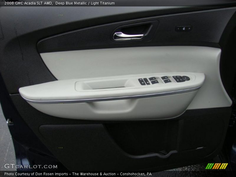 Deep Blue Metallic / Light Titanium 2008 GMC Acadia SLT AWD