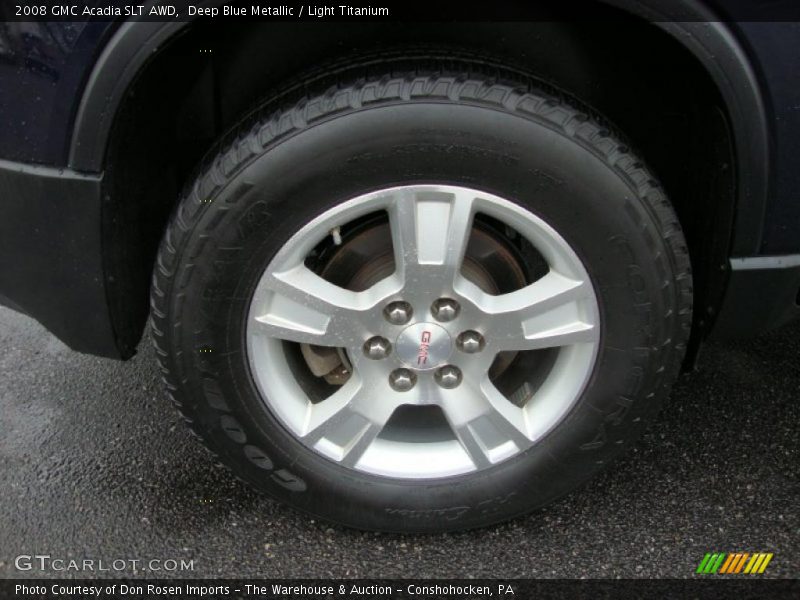Deep Blue Metallic / Light Titanium 2008 GMC Acadia SLT AWD