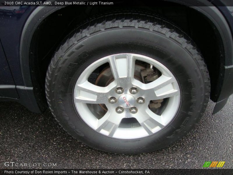 Deep Blue Metallic / Light Titanium 2008 GMC Acadia SLT AWD