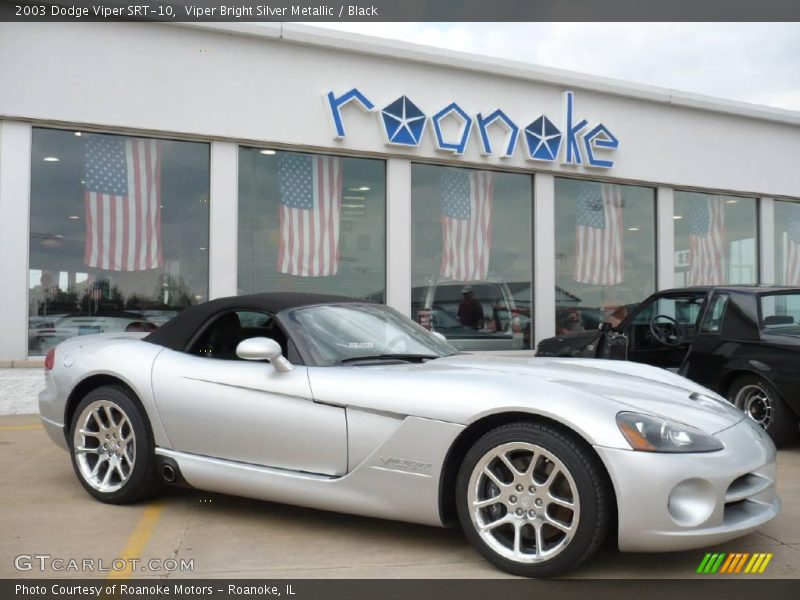Viper Bright Silver Metallic / Black 2003 Dodge Viper SRT-10