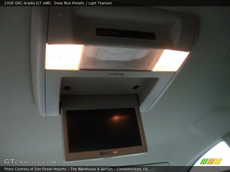 Deep Blue Metallic / Light Titanium 2008 GMC Acadia SLT AWD
