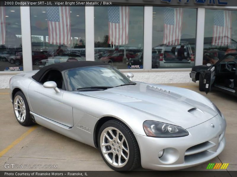 Viper Bright Silver Metallic / Black 2003 Dodge Viper SRT-10