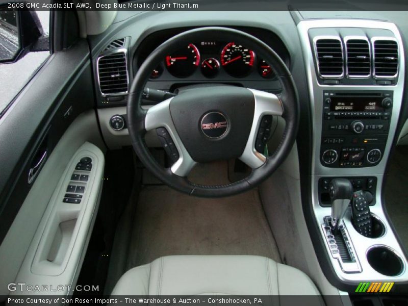 Deep Blue Metallic / Light Titanium 2008 GMC Acadia SLT AWD