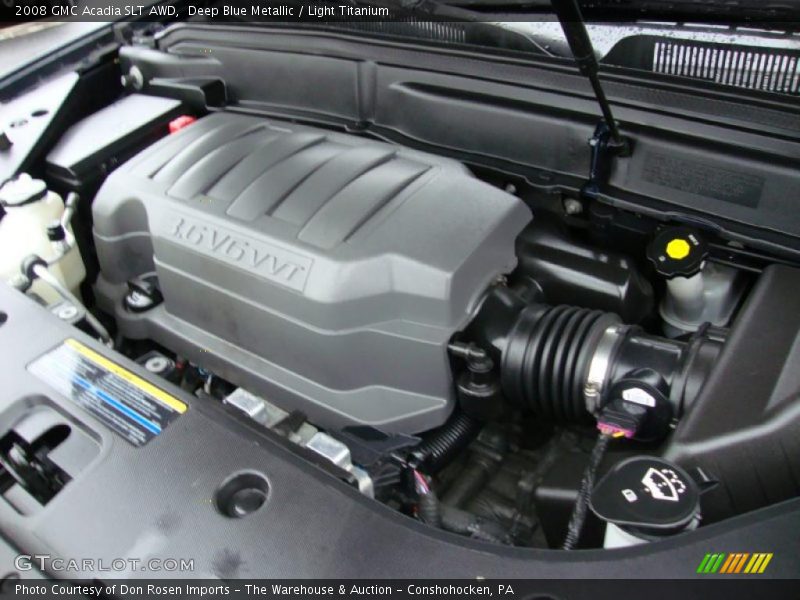 Deep Blue Metallic / Light Titanium 2008 GMC Acadia SLT AWD