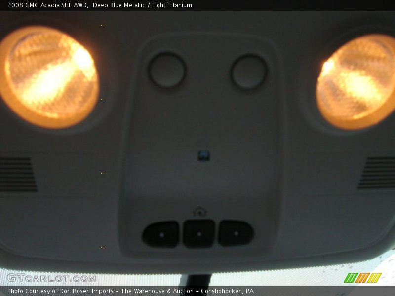 Deep Blue Metallic / Light Titanium 2008 GMC Acadia SLT AWD