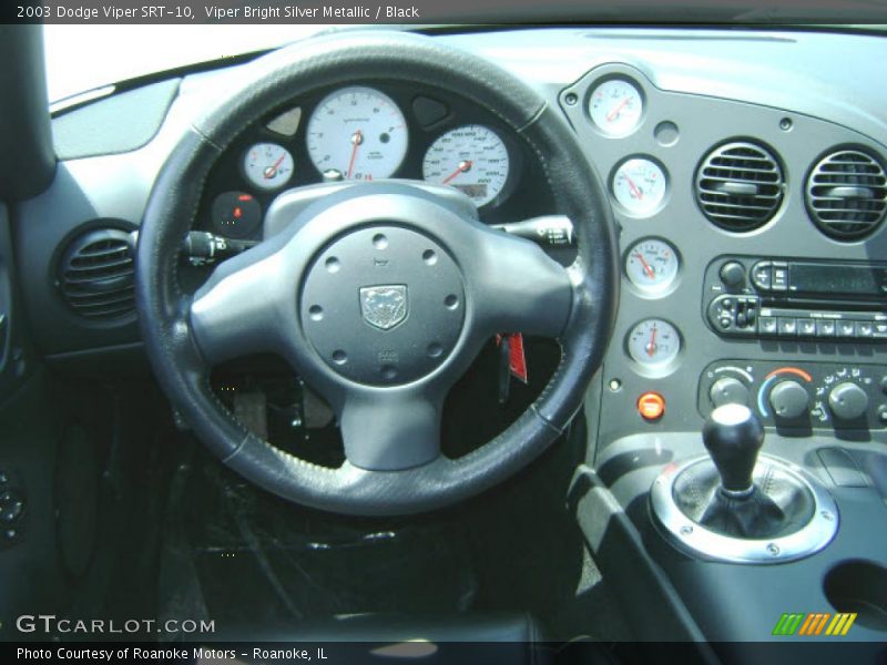 Viper Bright Silver Metallic / Black 2003 Dodge Viper SRT-10