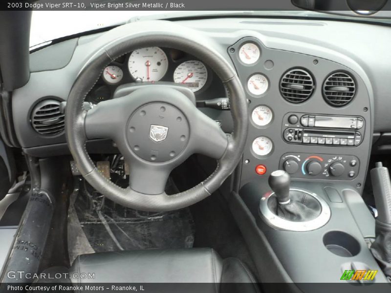 Viper Bright Silver Metallic / Black 2003 Dodge Viper SRT-10
