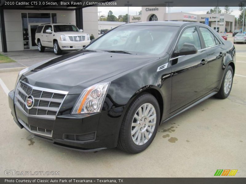 Black Raven / Cashmere/Cocoa 2010 Cadillac CTS 3.0 Sedan