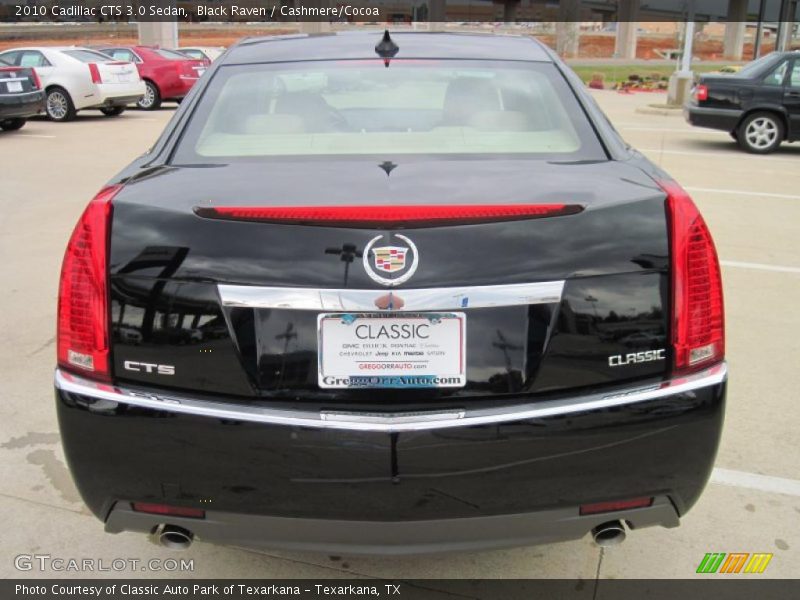 Black Raven / Cashmere/Cocoa 2010 Cadillac CTS 3.0 Sedan