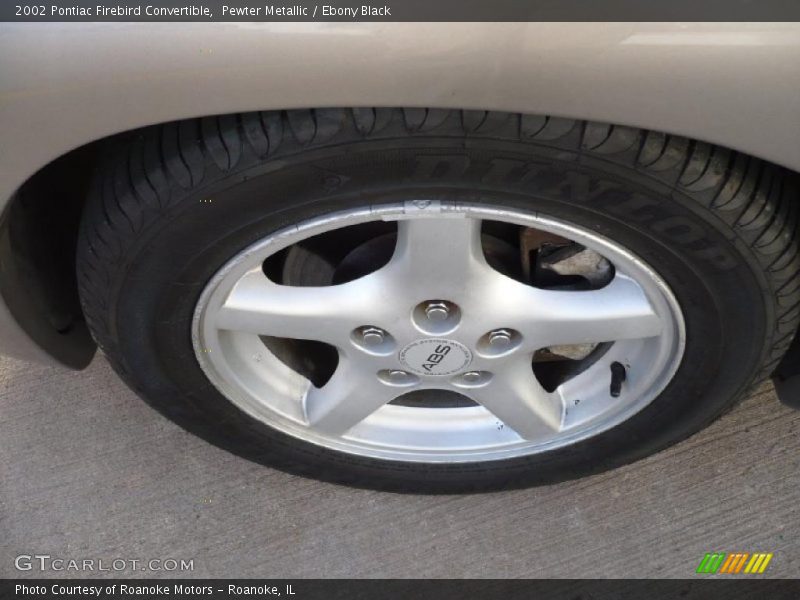 Pewter Metallic / Ebony Black 2002 Pontiac Firebird Convertible