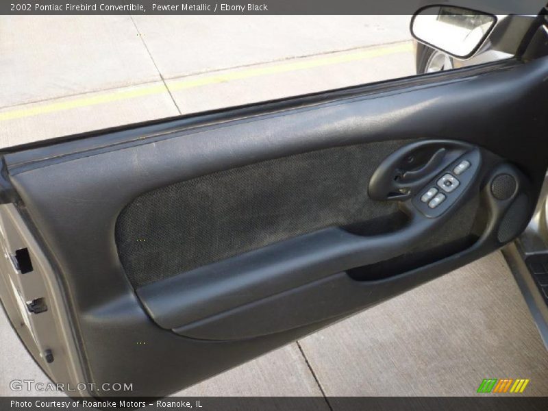 Pewter Metallic / Ebony Black 2002 Pontiac Firebird Convertible