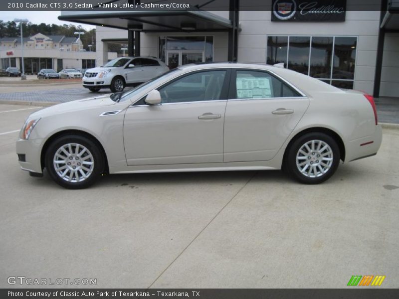 Vanilla Latte / Cashmere/Cocoa 2010 Cadillac CTS 3.0 Sedan