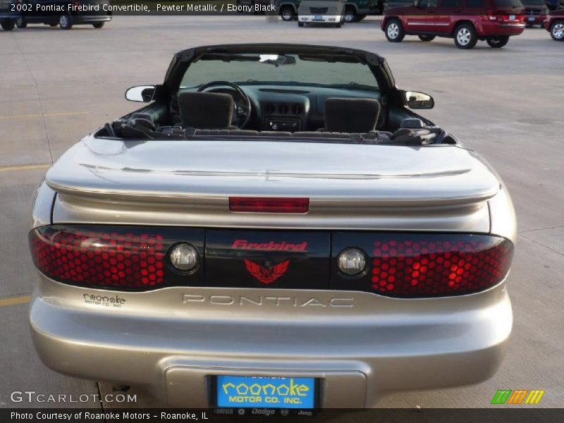 Pewter Metallic / Ebony Black 2002 Pontiac Firebird Convertible