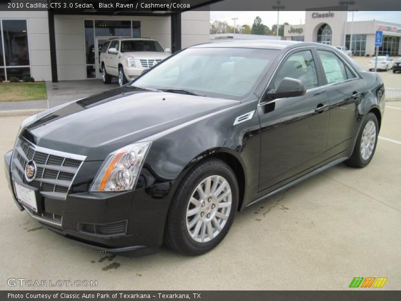 Black Raven / Cashmere/Cocoa 2010 Cadillac CTS 3.0 Sedan