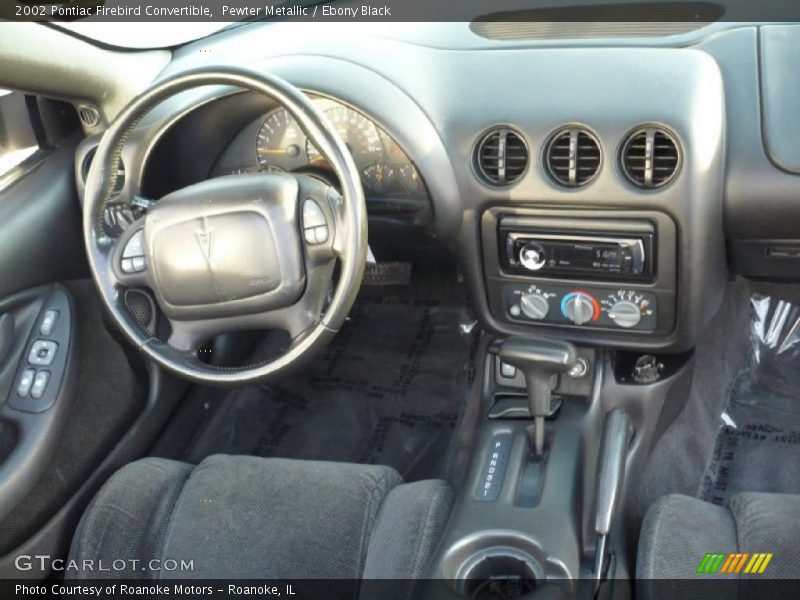 Pewter Metallic / Ebony Black 2002 Pontiac Firebird Convertible