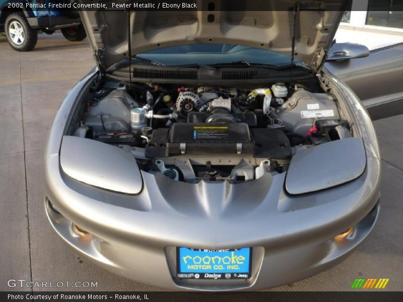 Pewter Metallic / Ebony Black 2002 Pontiac Firebird Convertible