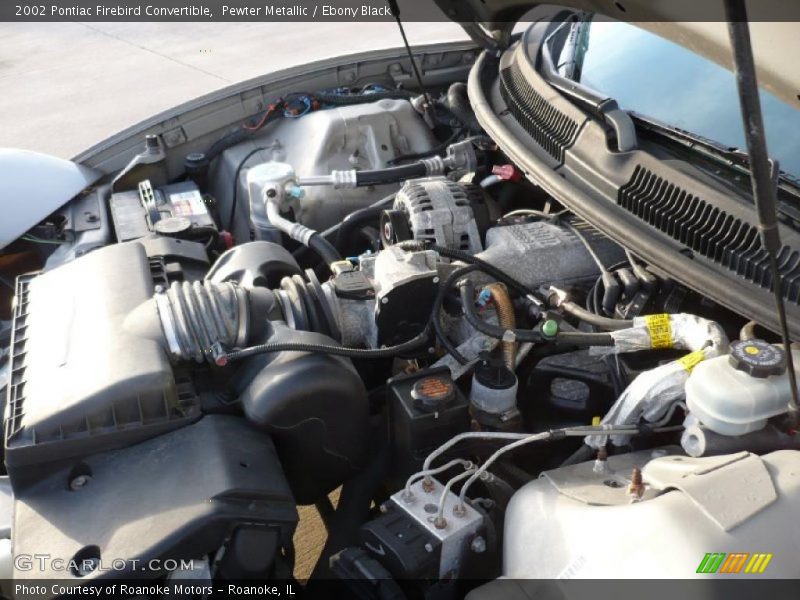 Pewter Metallic / Ebony Black 2002 Pontiac Firebird Convertible
