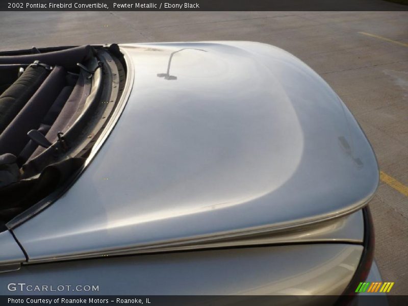 Pewter Metallic / Ebony Black 2002 Pontiac Firebird Convertible
