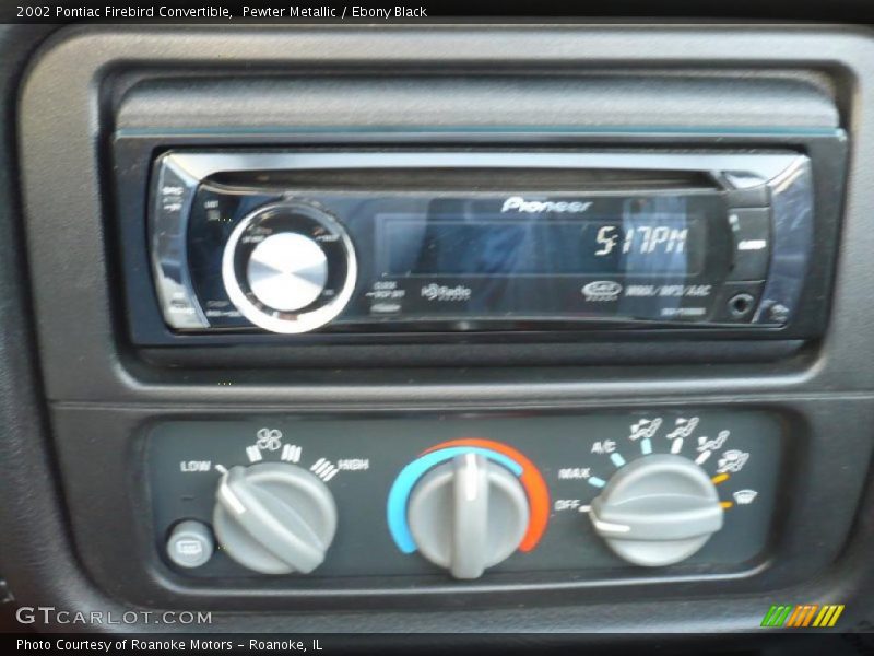 Pewter Metallic / Ebony Black 2002 Pontiac Firebird Convertible