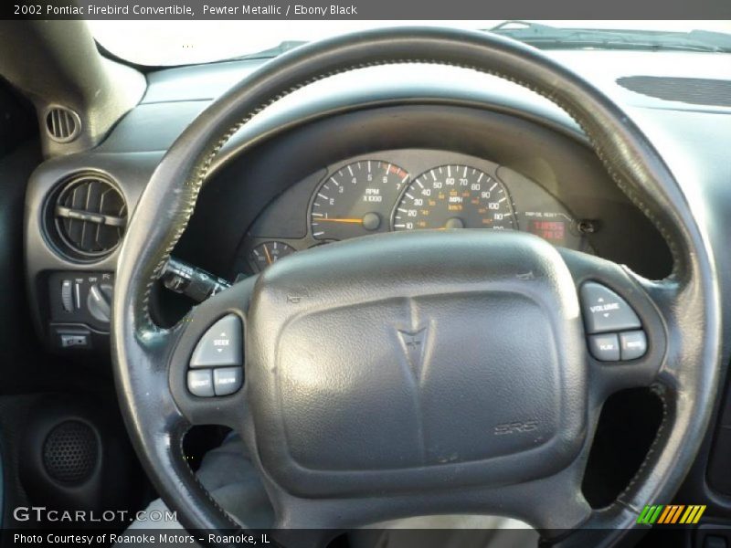 Pewter Metallic / Ebony Black 2002 Pontiac Firebird Convertible