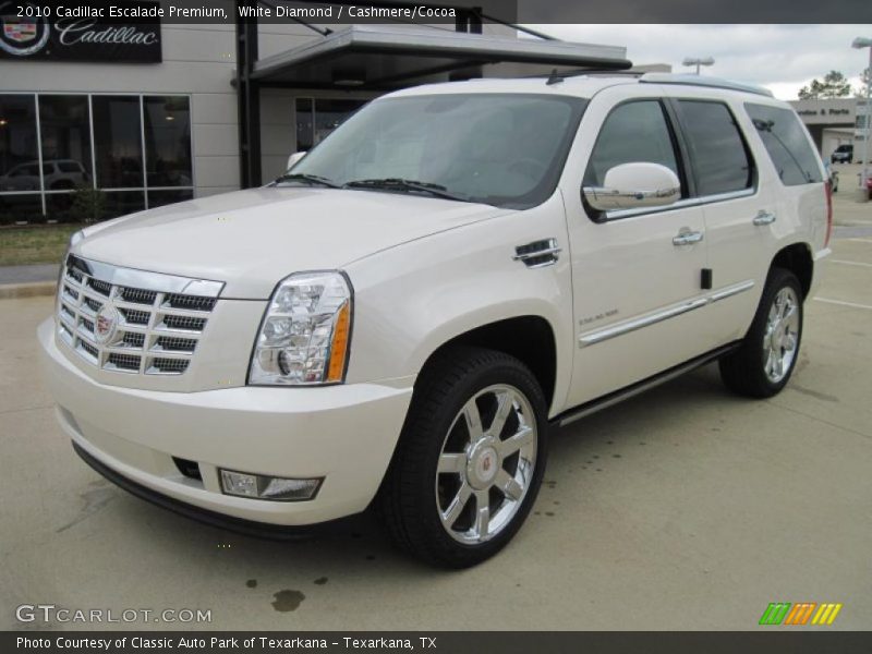 White Diamond / Cashmere/Cocoa 2010 Cadillac Escalade Premium