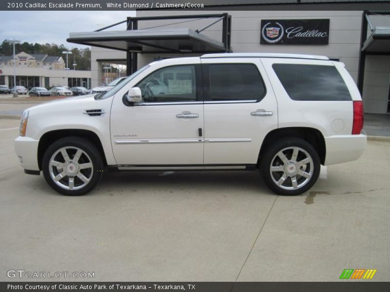 White Diamond / Cashmere/Cocoa 2010 Cadillac Escalade Premium