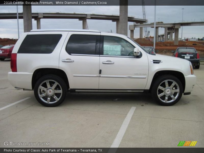 White Diamond / Cashmere/Cocoa 2010 Cadillac Escalade Premium