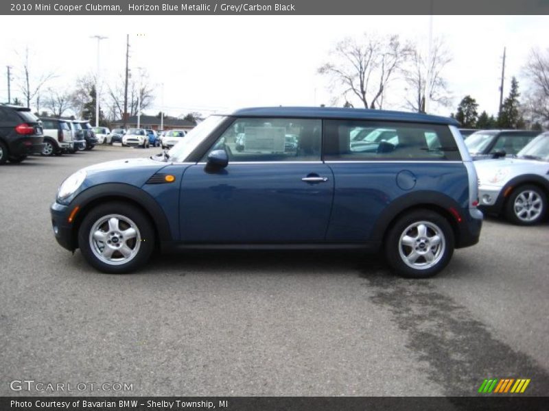 Horizon Blue Metallic / Grey/Carbon Black 2010 Mini Cooper Clubman