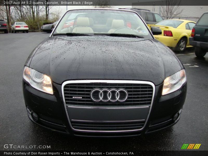 Brilliant Black / Beige 2007 Audi A4 3.2 quattro Cabriolet