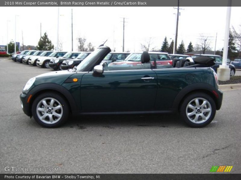 British Racing Green Metallic / Grey/Carbon Black 2010 Mini Cooper Convertible