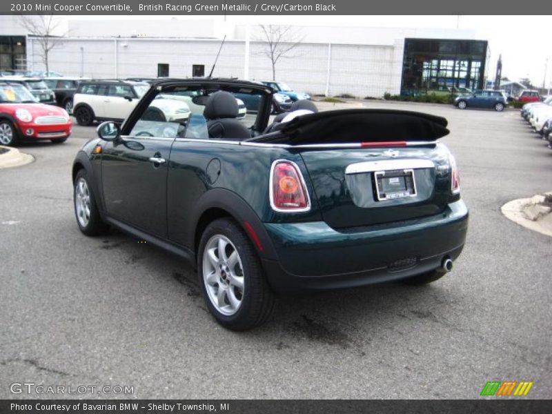 British Racing Green Metallic / Grey/Carbon Black 2010 Mini Cooper Convertible
