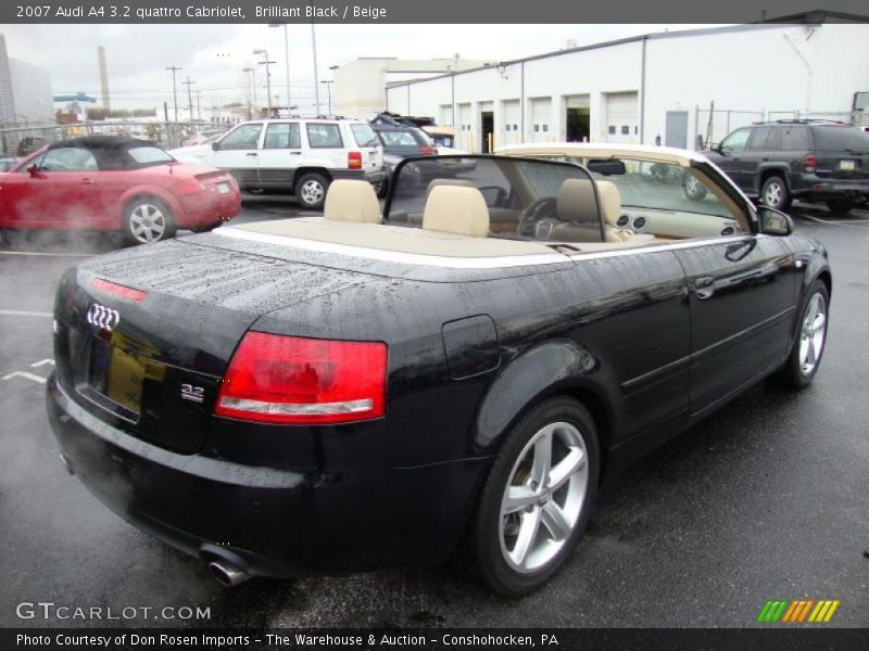 Brilliant Black / Beige 2007 Audi A4 3.2 quattro Cabriolet