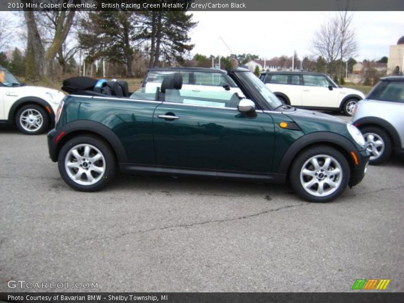 British Racing Green Metallic / Grey/Carbon Black 2010 Mini Cooper Convertible