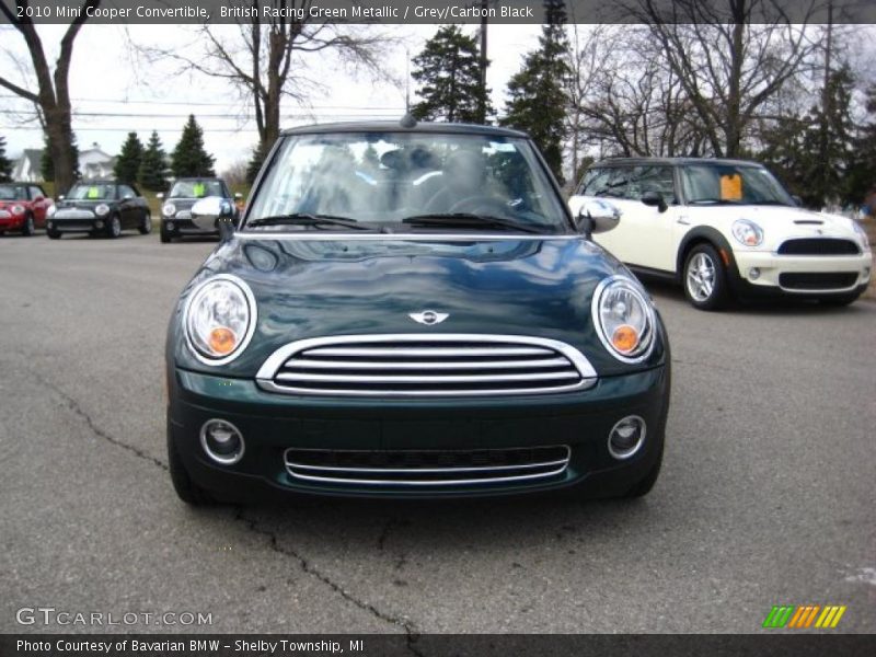 British Racing Green Metallic / Grey/Carbon Black 2010 Mini Cooper Convertible