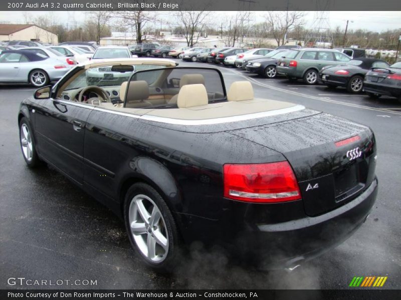 Brilliant Black / Beige 2007 Audi A4 3.2 quattro Cabriolet