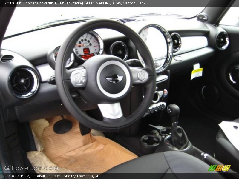 British Racing Green Metallic / Grey/Carbon Black 2010 Mini Cooper Convertible
