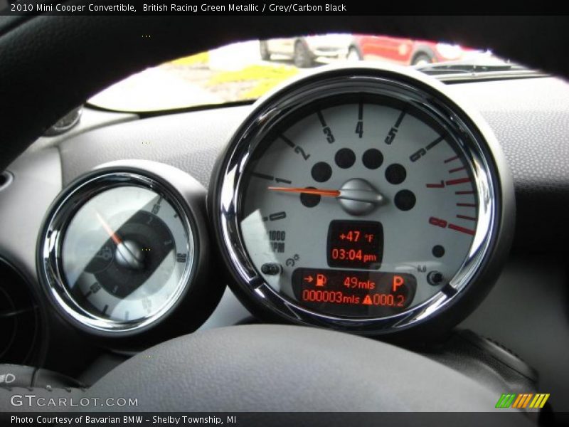 British Racing Green Metallic / Grey/Carbon Black 2010 Mini Cooper Convertible
