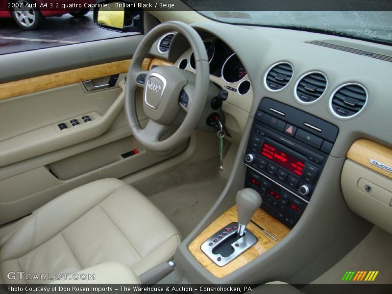 Brilliant Black / Beige 2007 Audi A4 3.2 quattro Cabriolet
