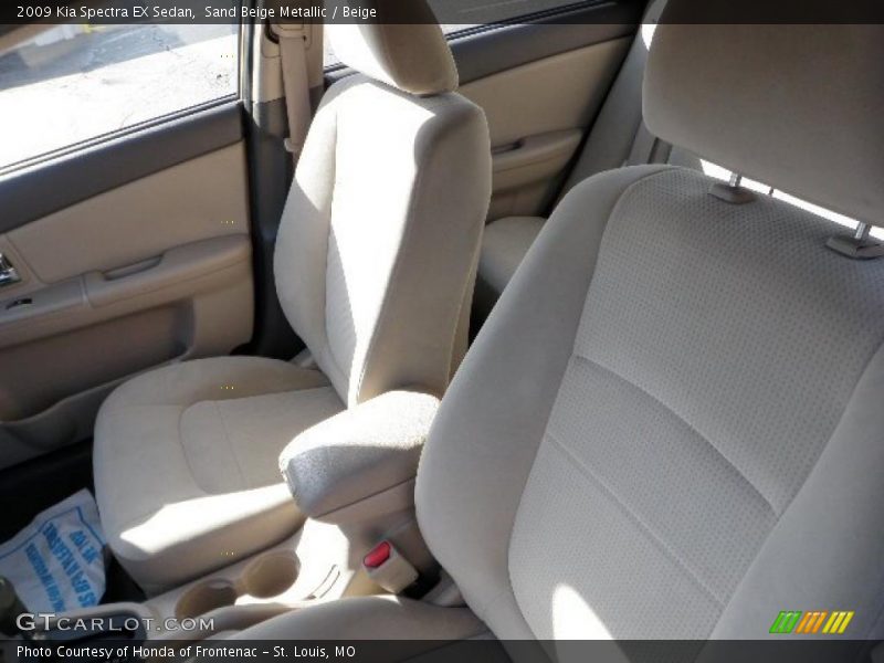 Sand Beige Metallic / Beige 2009 Kia Spectra EX Sedan