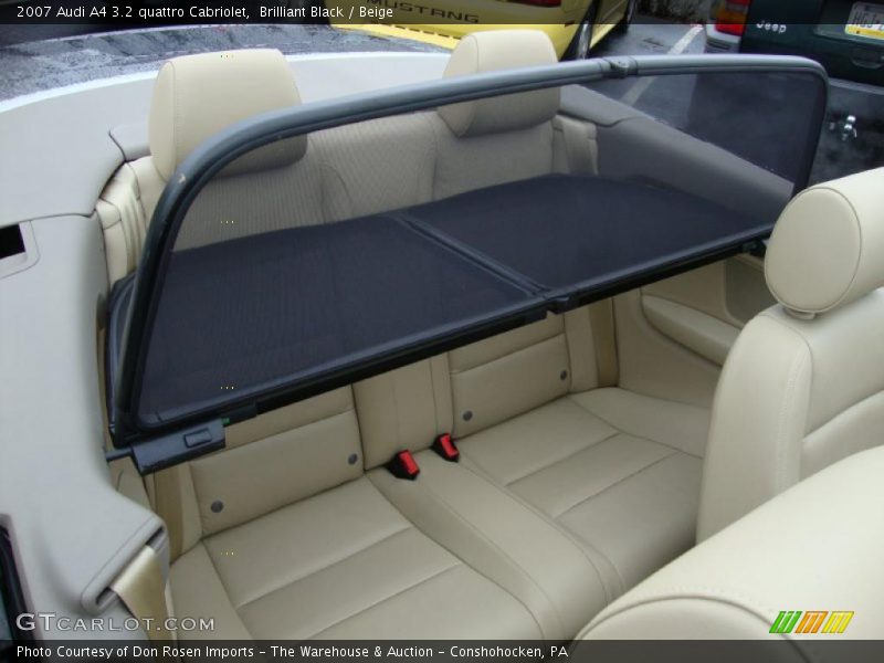 Brilliant Black / Beige 2007 Audi A4 3.2 quattro Cabriolet