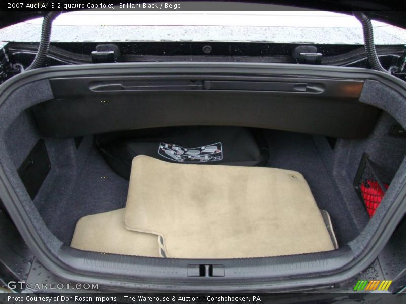 Brilliant Black / Beige 2007 Audi A4 3.2 quattro Cabriolet