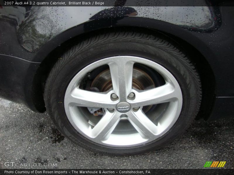 Brilliant Black / Beige 2007 Audi A4 3.2 quattro Cabriolet