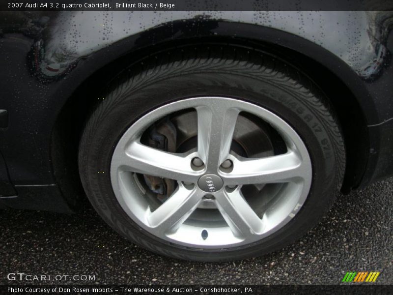 Brilliant Black / Beige 2007 Audi A4 3.2 quattro Cabriolet
