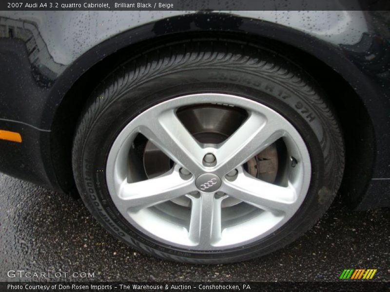 Brilliant Black / Beige 2007 Audi A4 3.2 quattro Cabriolet