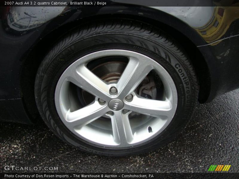 Brilliant Black / Beige 2007 Audi A4 3.2 quattro Cabriolet