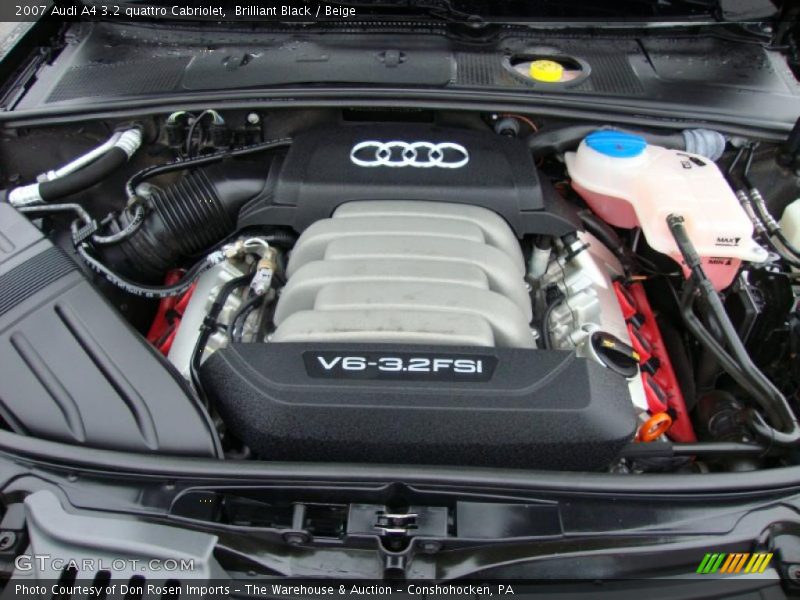 Brilliant Black / Beige 2007 Audi A4 3.2 quattro Cabriolet